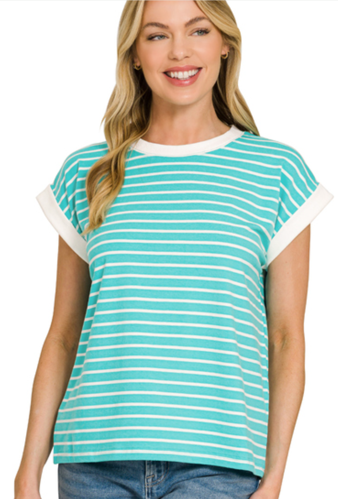 Cari Contrast Hem Top