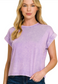 Cora Cuffed Tee Mineral Washed